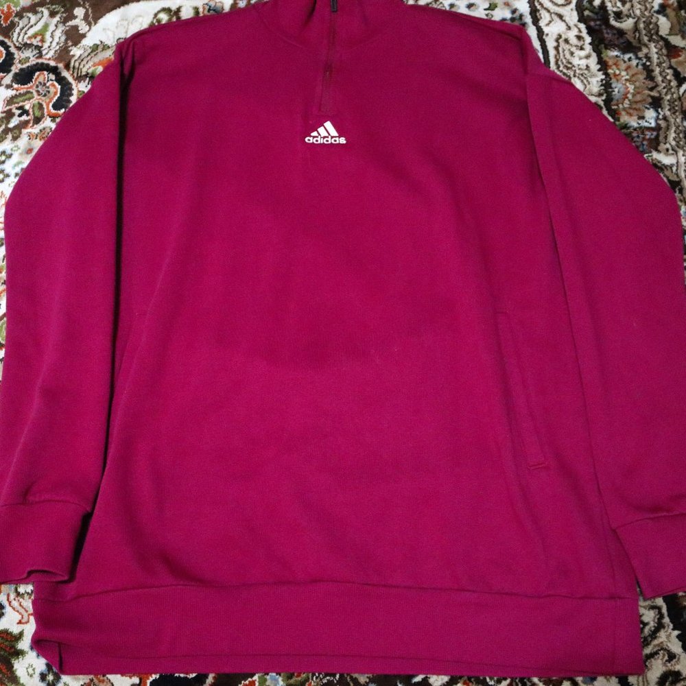 Women's Adidas sweatshirt (Very Good Condition) - color: magenta, size: small